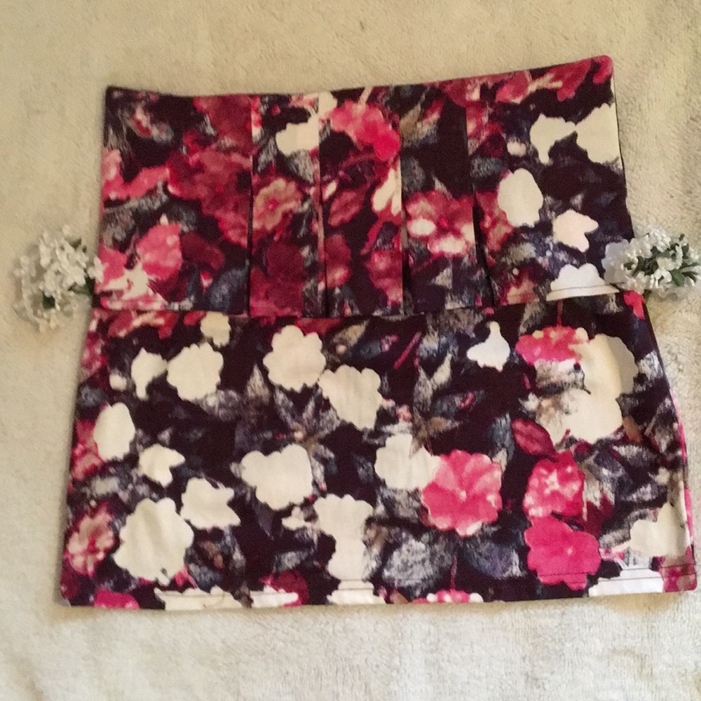 Floral Mini Skirt